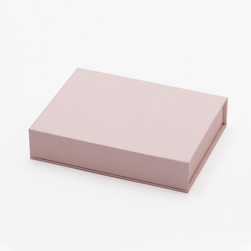 Custom Luxury Small Shallow Pink Color Empty Press On Nail Packaging Boxes With Magnetic Lid